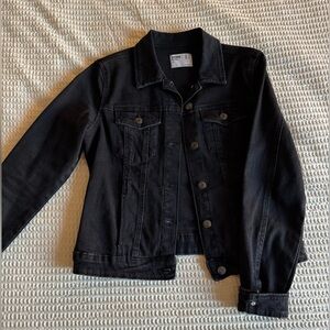 Bershka Black Denim Jacket - medium
